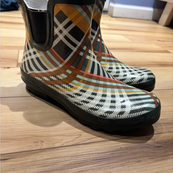 Talbots Shoes - Talbots Multicolor Plaid Winter & Rain Boots